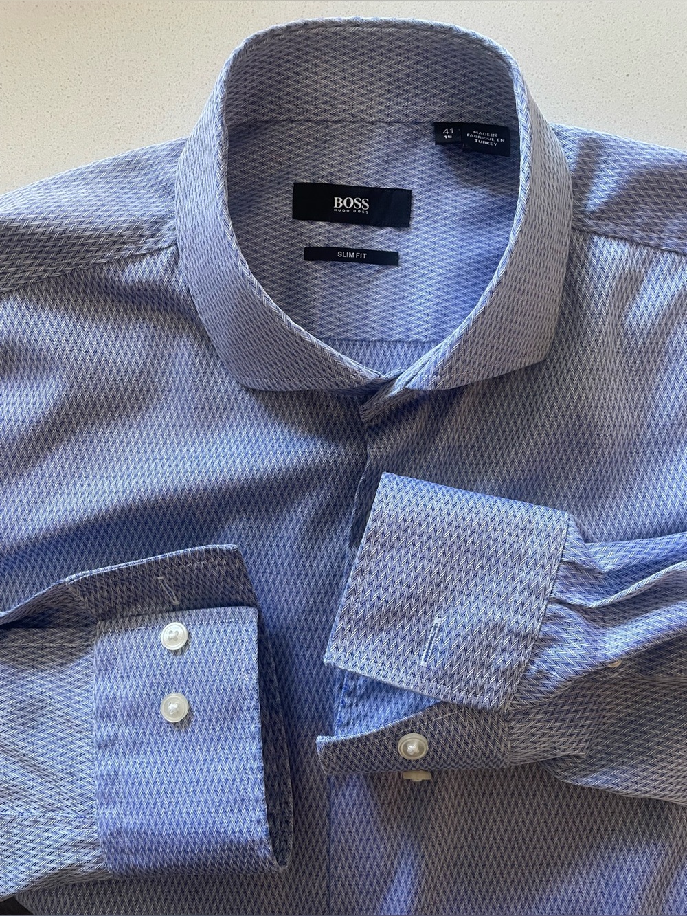 Hugo Boss - all cotton dress shirt Size 41 (16”neck)